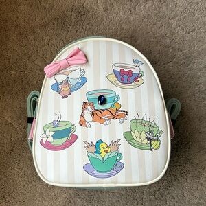 Disney Princess Mini Backpack with Princesses as Teacups